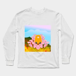 Groundhog sends love to nature. Long Sleeve T-Shirt